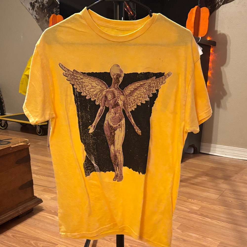 NIRVANA Yellow Smiley Face T-Shirt